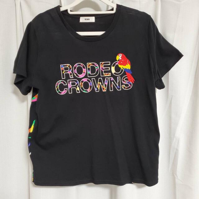 RODEO CROWNS(ロデオクラウンズ)のRODEOCROWN レディース Tシャツ トロピカル 柄 夏 ロデオクラウンズ レディースのトップス(Tシャツ(半袖/袖なし))の商品写真