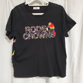 ロデオクラウンズ(RODEO CROWNS)のRODEOCROWN レディース Tシャツ トロピカル 柄 夏 ロデオクラウンズ(Tシャツ(半袖/袖なし))