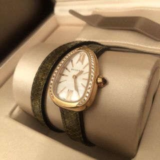 ブルガリ(BVLGARI)のBVLGARI❤️セルペンティ18k PGダイヤ時計(腕時計)