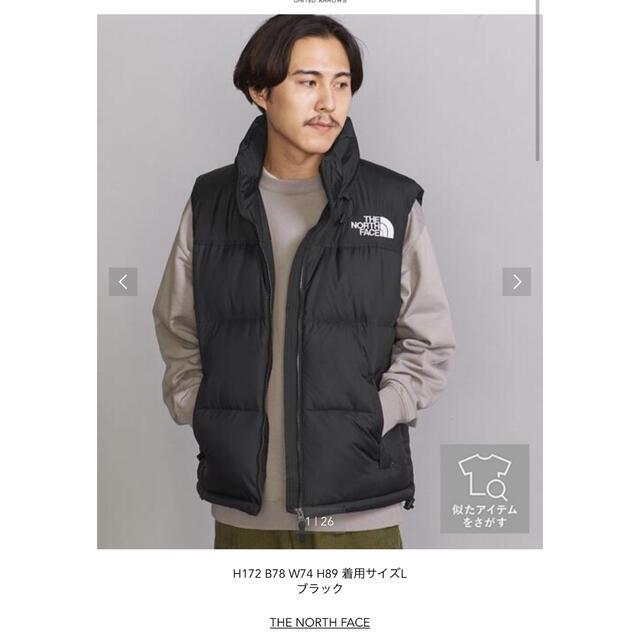 THE NORTH FACE(ザノースフェイス)のノースフェイス　NorthFace ダウン　ベスト　ヌプシ メンズのジャケット/アウター(ダウンベスト)の商品写真