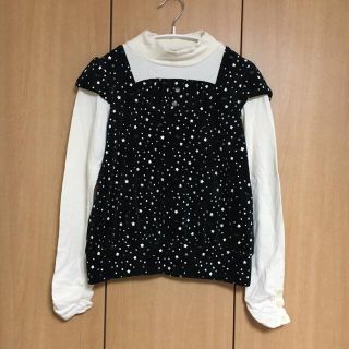 エニィファム(anyFAM)の新品未使用⭐️キッズ any FAM ハイネック レイヤード トップス１４０cm(Tシャツ/カットソー)