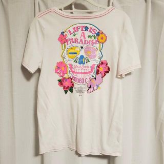 ロデオクラウンズ(RODEO CROWNS)のRODEOCROWN ドクロマーク VネックTシャツ ロデオクラウンズ(Tシャツ(半袖/袖なし))