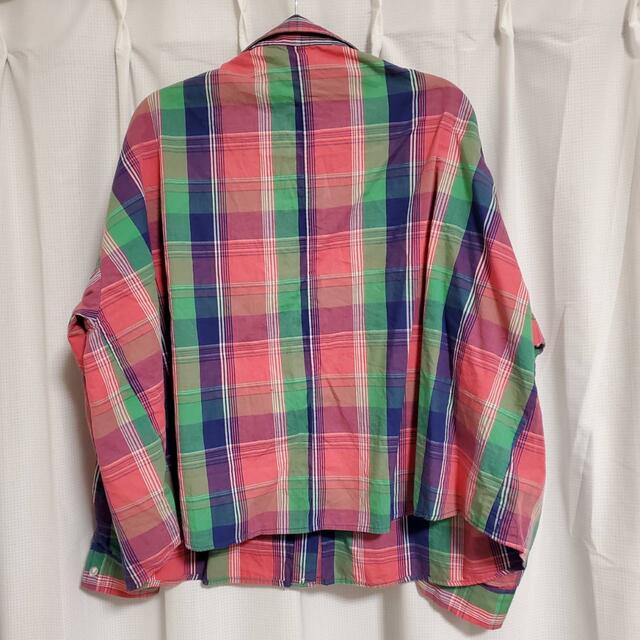RODEO CROWNS(ロデオクラウンズ)のRODEOCROWN ピンク チェックシャツ 羽織り物 ロデオクラウンズ  レディースのトップス(シャツ/ブラウス(長袖/七分))の商品写真
