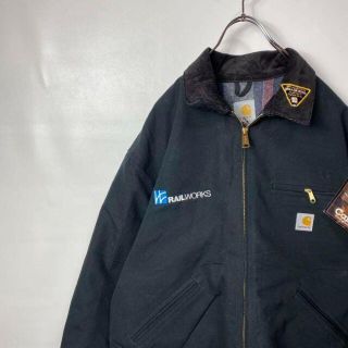 カーハート(carhartt)のB461 カーハート　ダックジャケット　M 企業ロゴ　黒　新品タグ付き(その他)