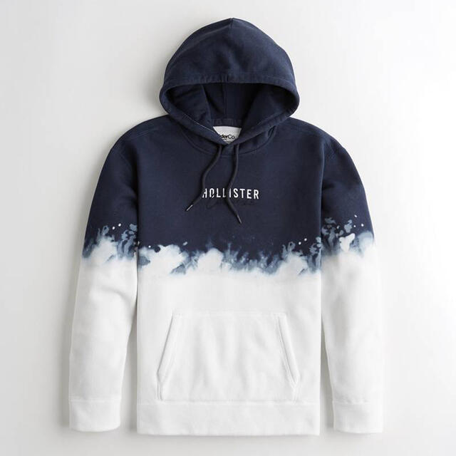 Hollister(ホリスター)の新品　ホリスター  グラデーションロゴフーディー　パーカーSサイズ メンズのトップス(パーカー)の商品写真