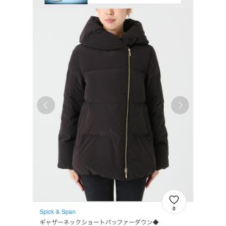 スピックアンドスパン(Spick & Span)のスピック&スパン ギャザーネックショートパッファーダウンジャケット38(ダウンジャケット)