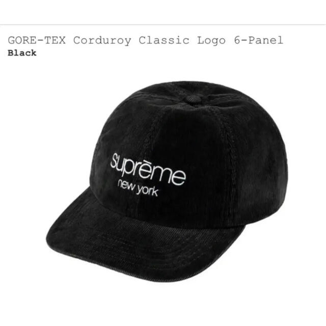 帽子Supreme GORE-TEX Corduroy 6-Panel BLACK