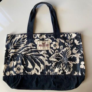 ホリスター(Hollister)のホリスター　トートバッグ　エコバック　紺×白(トートバッグ)