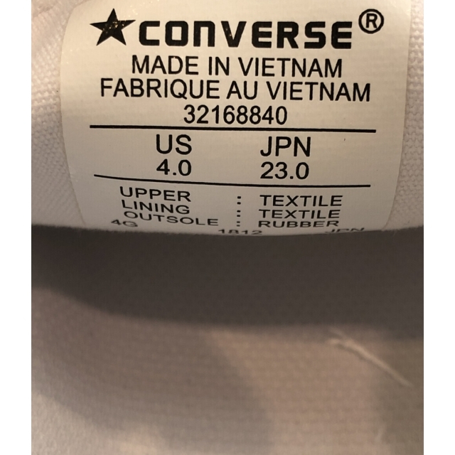 CONVERSE(コンバース)の美品 コンバース CONVERSE ローカットスニーカー レディース 23.0 レディースの靴/シューズ(スニーカー)の商品写真