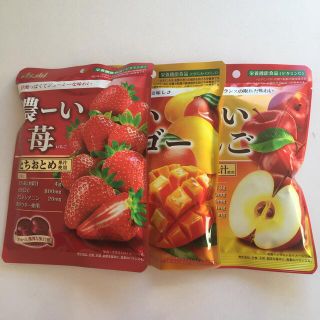 濃ーい苺　濃ーいマンゴー　濃ーいりんご　飴３袋(菓子/デザート)