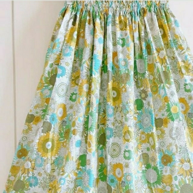 人気の リバティスカート ハンドメイド アキノブ タナローン ロング