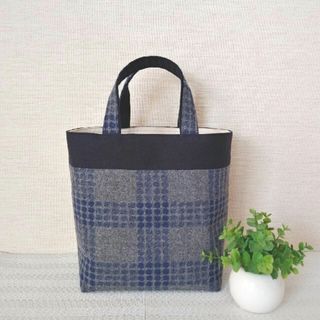 チェック柄⭐トートバッグ(バッグ)