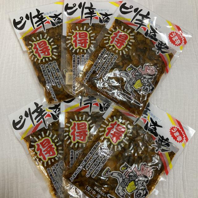 国産 ピリ辛高菜 大分県産 130g×6袋 食品/飲料/酒の加工食品(漬物)の商品写真