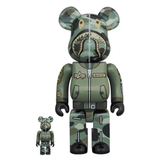 独創的 BAPE BE@RBRICK - TOY MEDICOM ALPHA 400％ & 100％ その他