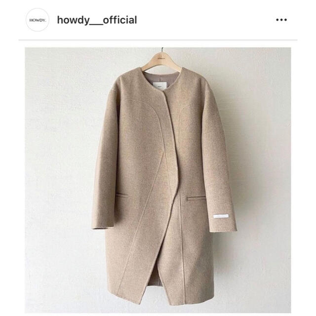 期間限定品⠀】Howdy ハンドメイドコート 【送料関税無料】 49.0%割引