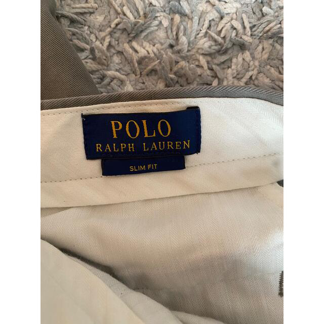 POLO RALPH LAUREN(ポロラルフローレン)のPOLO Ralph Lauren ラルフローレン  ストレートパンツ　グレー メンズのパンツ(チノパン)の商品写真