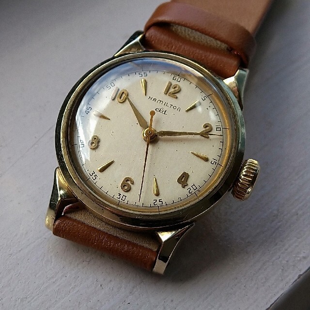 Hamilton(ハミルトン)のハミルトン 1950年代 CLD 特殊防水ケース 10金GF アンティーク  メンズの時計(腕時計(アナログ))の商品写真