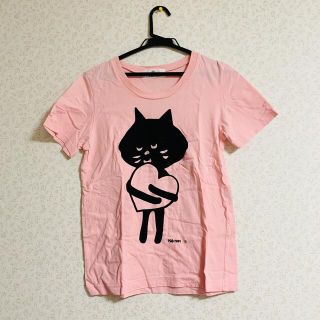 ネネット(Ne-net)の【美品】ネネット　Tシャツ　ピンク　ニャー (Tシャツ(半袖/袖なし))