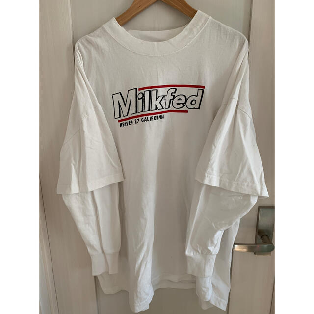 MILKFED.(ミルクフェド)のMILK FED. 重ね着風Tシャツ レディースのトップス(カットソー(長袖/七分))の商品写真