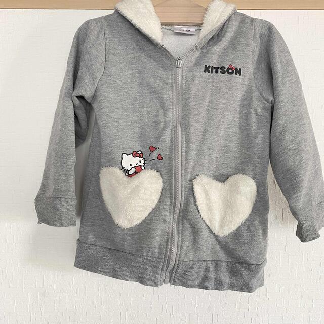 KITSON(キットソン)のキットソン★キティちゃんコラボパーカー★110センチ キッズ/ベビー/マタニティのキッズ服女の子用(90cm~)(その他)の商品写真