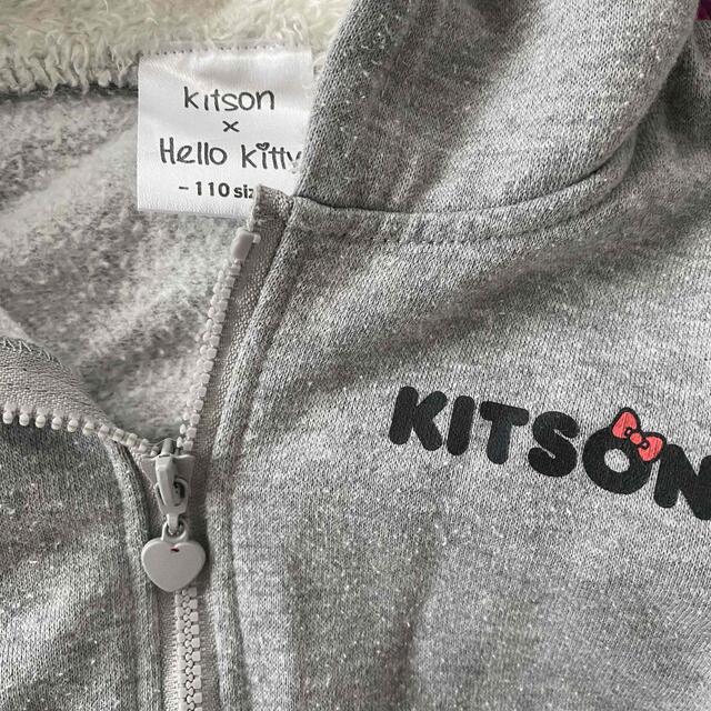 KITSON(キットソン)のキットソン★キティちゃんコラボパーカー★110センチ キッズ/ベビー/マタニティのキッズ服女の子用(90cm~)(その他)の商品写真