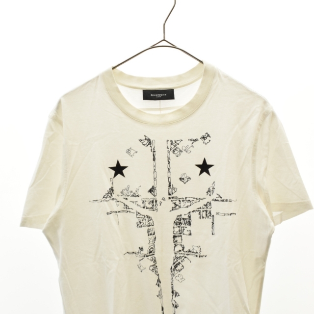 GIVENCHY(ジバンシィ)のGIVENCHY ジバンシィ 11AW JESUS スター Tシャツ ホワイト 11F7243651 メンズのトップス(Tシャツ/カットソー(半袖/袖なし))の商品写真