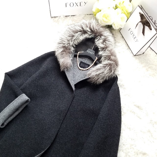 ☆新品同様☆FOXEY BOUTIQUE☆フォクシー☆カシミヤコート ☆新品同様☆FOXEY BOUTIQUE☆フォクシー☆カシミヤコート
