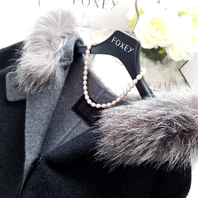 ☆新品同様☆FOXEY BOUTIQUE☆フォクシー☆カシミヤコート ☆新品同様☆FOXEY BOUTIQUE☆フォクシー☆カシミヤコート