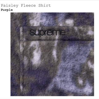Supreme Paisley Fleece Shirt Msize
