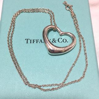 ティファニー Tiffany& Co. オープンハート Lサイズ ロングチェーン