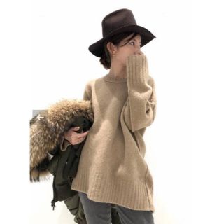 アパルトモンドゥーズィエムクラス(L'Appartement DEUXIEME CLASSE)のL'Appartement アパルトモン　BF Knit　ベージュ(ニット/セーター)