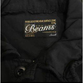 ビームス(BEAMS)の新品　ビームス　ミリタリージャケット　黒　メンズ　S(ミリタリージャケット)