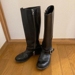 クロエ(Chloe)のChloe☆レザー　ジョッキーブーツ39 ブラック(ブーツ)