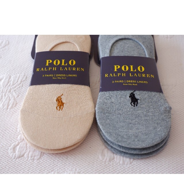 POLO RALPH LAUREN(ポロラルフローレン)のPOLO ラルフローレンのレディースのフットカバー3足✕2セット計6足【新品】 レディースのレッグウェア(ソックス)の商品写真