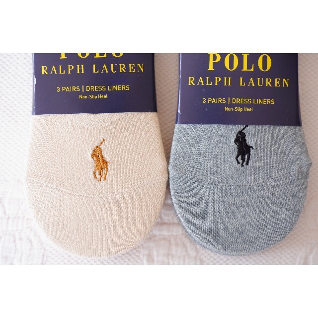 POLO RALPH LAUREN(ポロラルフローレン)のPOLO ラルフローレンのレディースのフットカバー3足✕2セット計6足【新品】 レディースのレッグウェア(ソックス)の商品写真