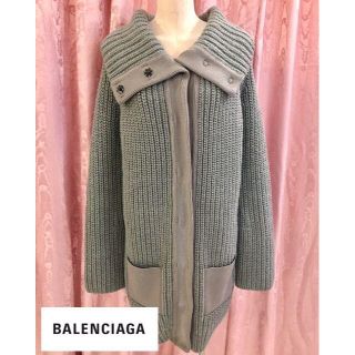 Balenciaga - BALENCIAGA バレンシアガ ニットコート ハイネック サイズ34