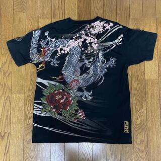 絡繰魂 - 絡繰魂 粋 XL 半袖シャツ 和柄 刺繍 龍 桜の通販 by 127