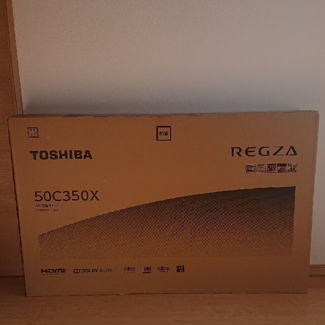 東芝(トウシバ)のTOSHIBA　REGZA　東芝　4K液晶テレビ50C350X　新品未開封    スマホ/家電/カメラのテレビ/映像機器(テレビ)の商品写真