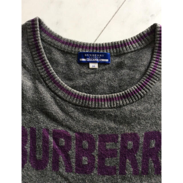 BURBERRY BLUE LABEL(バーバリーブルーレーベル)のBurberry♡バーバリーブルーレーベル♡ニットワンピース♡チュニック♡38 レディースのトップス(チュニック)の商品写真