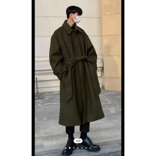 バーバリー(BURBERRY)のASCLO wool coat ウールコート(ステンカラーコート)