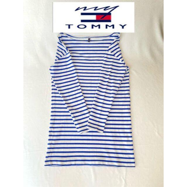 TOMMY HILFIGER(トミーヒルフィガー)のTOMMY HILFIGER ボーダー サイズS 長袖　綿100% レディースのトップス(Tシャツ(長袖/七分))の商品写真