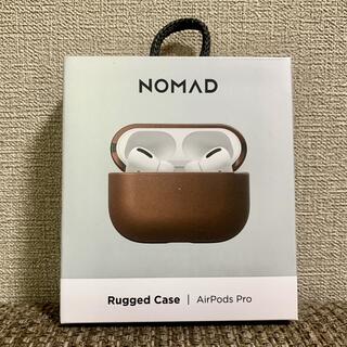 nomad AirPods Pro レザー ケース ブラウン 茶色(ヘッドフォン/イヤフォン)