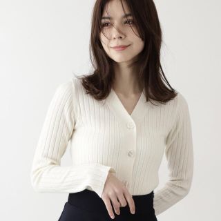 エヌナチュラルビューティーベーシック(N.Natural beauty basic)の美品★N natural beauty basic★ウールカシミヤＶカーディガン(カーディガン)