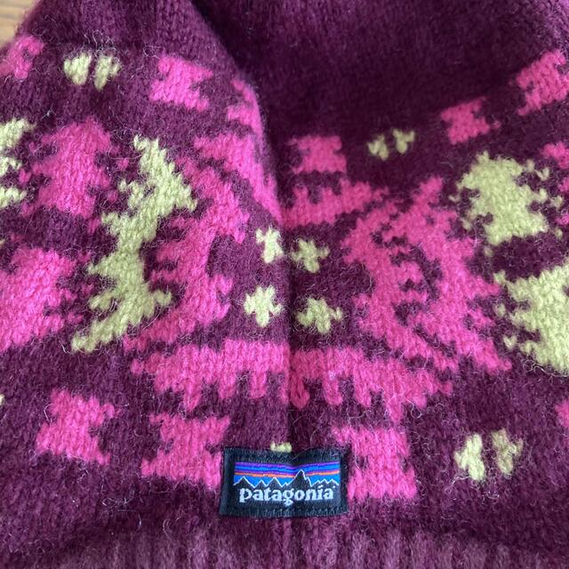 patagonia(パタゴニア)のpatagonia パタゴニア ニット帽 イヤーフラップキャップ 女の子 キッズ/ベビー/マタニティのこども用ファッション小物(帽子)の商品写真