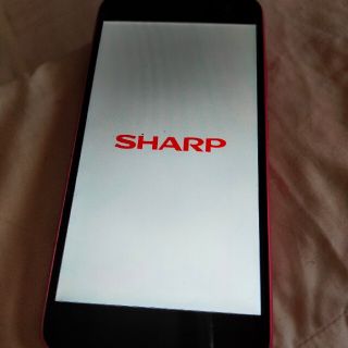 シャープ(SHARP)のスマートフォン　アンドロイドS1本体　赤色　匿名配送＆送料無料(スマートフォン本体)