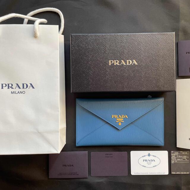 PRADA(プラダ)の未使用 PRADA プラダ エンベロープ 二つ折り長財布 レディースのファッション小物(財布)の商品写真