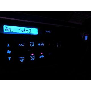 ホンダ(ホンダ)のN-BOX　JF1　LED打ち換え済み スタートスイッチ＆エアコンパネル(車内アクセサリ)