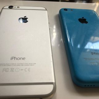 アイフォーン(iPhone)のiPhone6&5C 2台セット(スマートフォン本体)