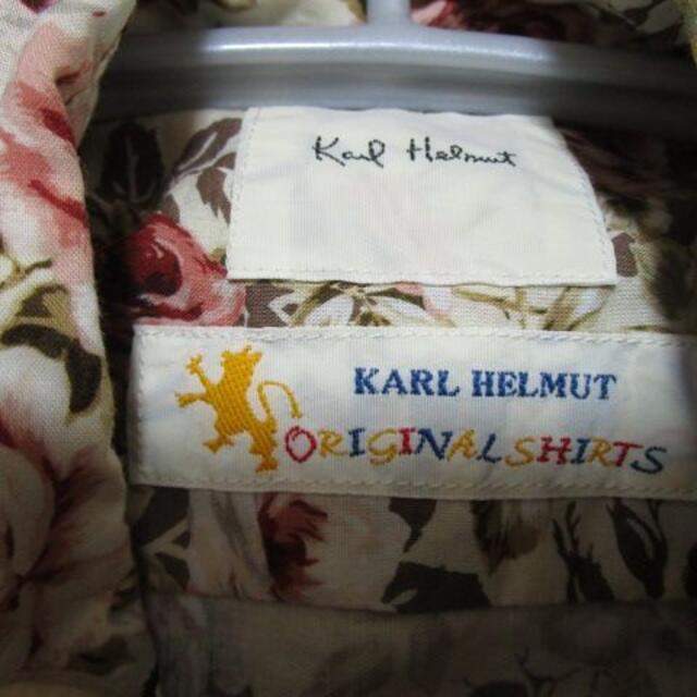 Karl Helmut(カールヘルム)のカールヘルム　Kaul Helmut　花柄シャツ　日本製☆薔薇　ローズ メンズのトップス(シャツ)の商品写真