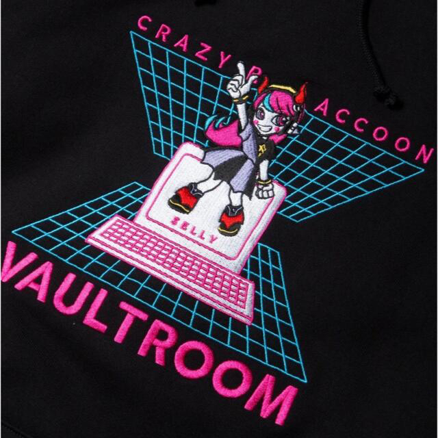 vaultroom × Selly Hoodie 黒　パーカー　Lサイズ